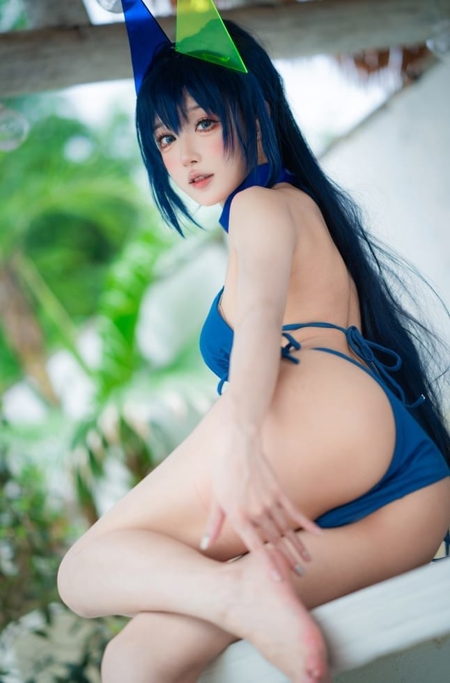 阿包也是兔娘 – NO.081 花园泳装[35P-306M]-2
