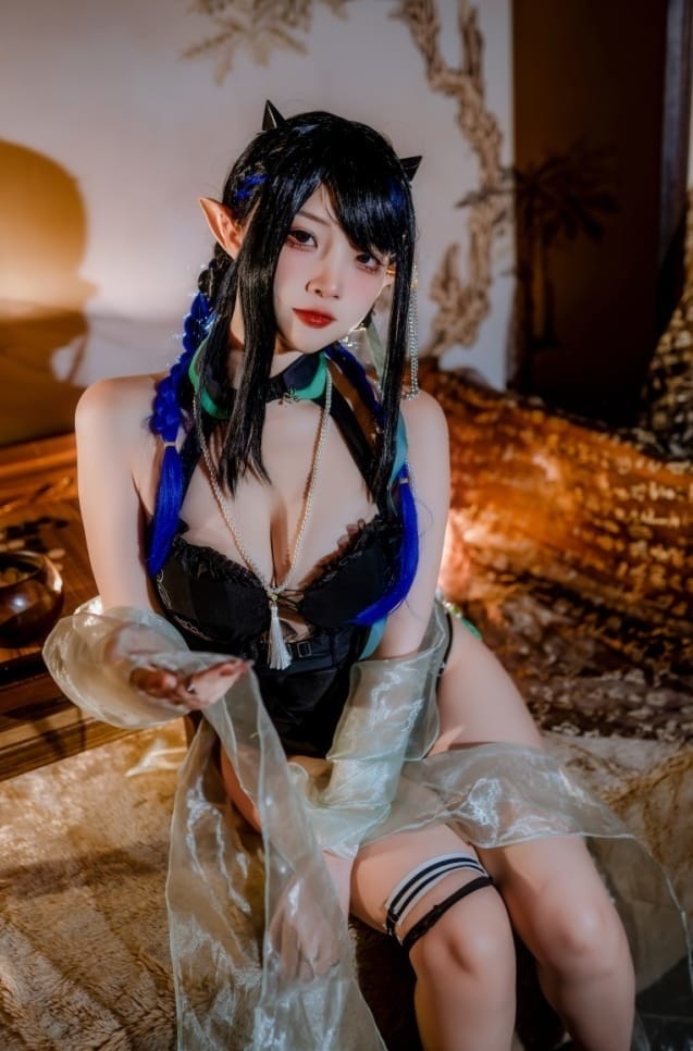 二佐Nisa – NO.176 《泰拉夏日纪事》方舟夜半泳装[32P-579M]-1