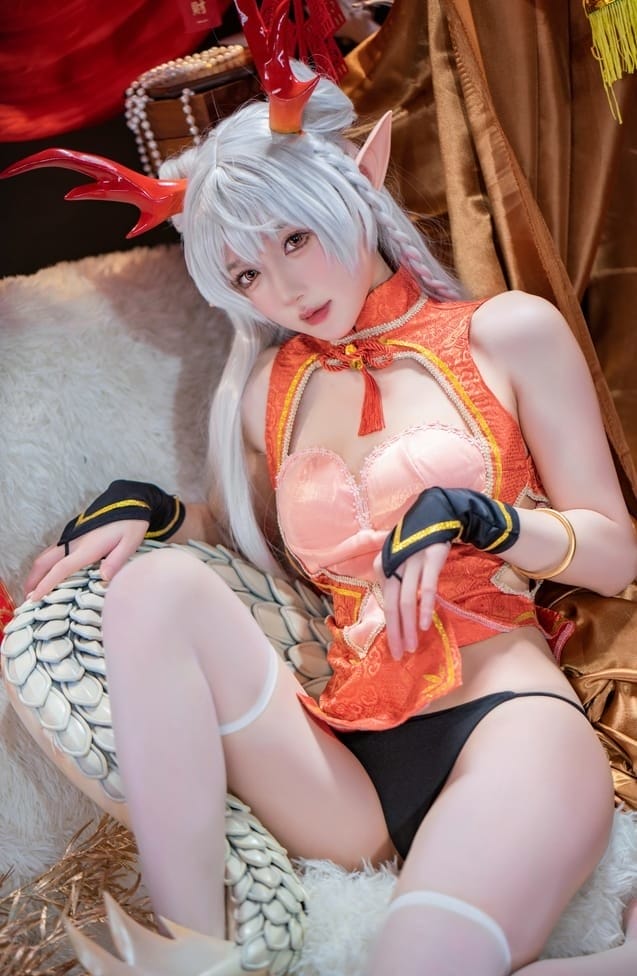阿包也是兔娘 – NO.084 新春贺图 龙妹[45P1V-1.24G]-1