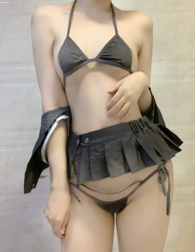 [微密圈]相扑猫 –情趣JK献礼 [20P-56M]-1