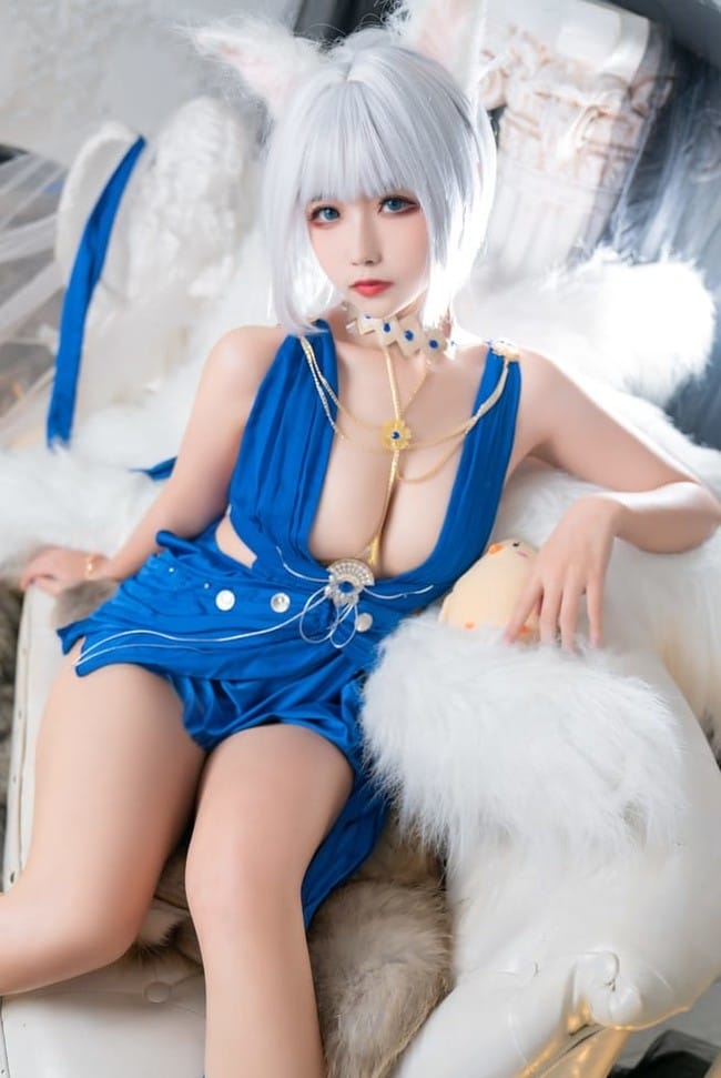 Momoko葵葵 NO.037 &瓜希酱 – 碧蓝航线赤城&加贺 礼服[46P-441M]-1