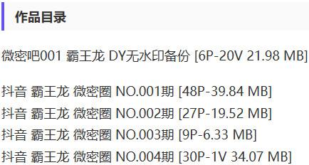 霸王龙 – 微密圈写真&视频合集【持续更新中】