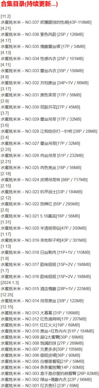水蜜桃米米 – 微密圈写真合集【持续更新中】